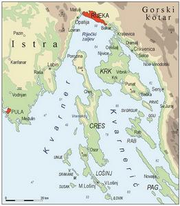 Karte Kvarnera